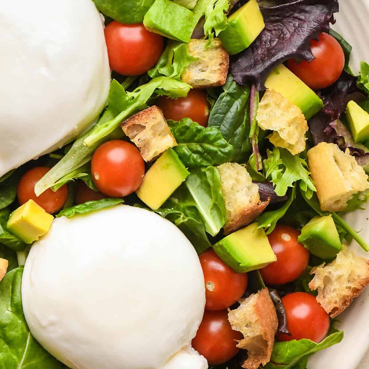 Homemade Croutons on a salad